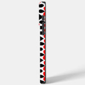 Rot Schwarz Geometrisch Case-Mate iPhone Hülle (Rückseite / Links)
