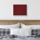 Rot-Schwarz-Gewebe-Muster Leinwanddruck (Insitu (Schlafzimmer))