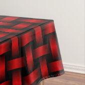 Rot-Schwarz-Gewebe-Muster Tischdecke (Beispiel)