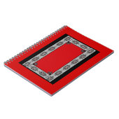 Rot-Schwarz-Gotik-Notebook Notizblock (Linke Seite)