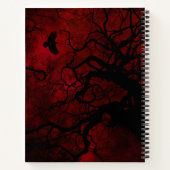 Rot-Schwarz-Gotik-Skizze Notizblock (Rückseite)