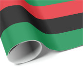 Rot-Schwarz-Grün-Flagge Geschenkpapier (Rolleneckpunkt)