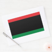 Rot-Schwarz-Grün-Flagge Rechteckiger Aufkleber (Umschlag)