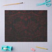 Rot & Schwarz Grunge Gothic Seidenpapier (Basteln)