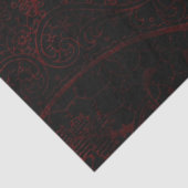 Rot & Schwarz Grunge Gothic Seidenpapier (Detail)
