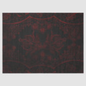 Rot & Schwarz Grunge Gothic Seidenpapier (Vorderseite)