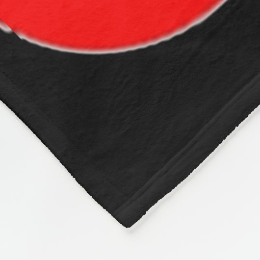 Rot-Schwarz-Kirsche-Muster Fleecedecke (Ecke)