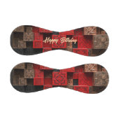 Rot Schwarz Kupfer 3D-Mosaik Baseball (Paneele)