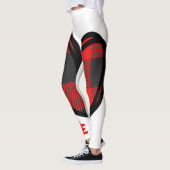 Rot, Schwarz Leggings (Links)