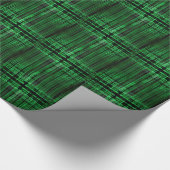 Rot-Schwarz-Matrixmuster Geschenkpapier (Ecke)