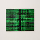 Rot-Schwarz-Matrixmuster Puzzle (Horizontal)