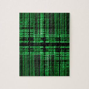 Rot-Schwarz-Matrixmuster Puzzle