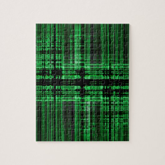 Rot-Schwarz-Matrixmuster Puzzle (Vertikal)