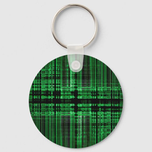 Rot-Schwarz-Matrixmuster Schlüsselanhänger (Vorderseite)