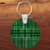 Rot-Schwarz-Matrixmuster Schlüsselanhänger (Vorderseite)