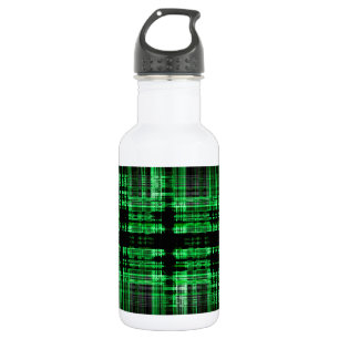 Rot-Schwarz-Matrixmuster Trinkflasche