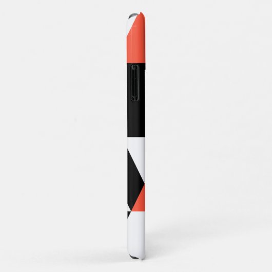 Rot-schwarz, modern, trendig, geometrisch, urbane  Case-Mate iPhone hülle (Hinten/Rechts)