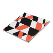 Rot-schwarz, modern, trendig, geometrisch, urbane  fliese (Seite)