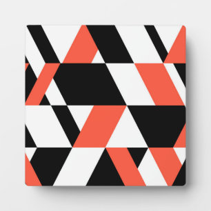Rot-schwarz, modern, trendig, geometrisch, urbane  fotoplatte