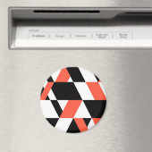 Rot-schwarz, modern, trendig, geometrisch, urbane magnet (In Situ (Geschirrspüler))