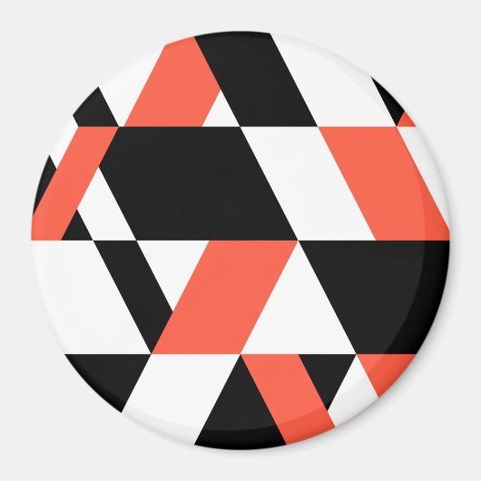 Rot-schwarz, modern, trendig, geometrisch, urbane magnet (Vorne)