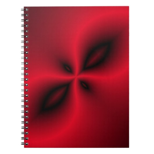 Rot-Schwarz-Muster Notizblock (Vorderseite)