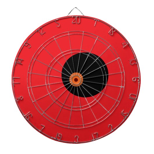 Rot Schwarz Offset Dartscheibe (vorne)