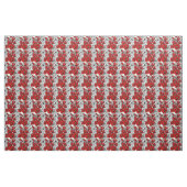 Rot-Schwarz-Rosen-Muster-Blumenumriss Stoff (Yard (91,4 cm))