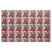 Rot-Schwarz-Rosen-Muster-Blumenumriss Stoff (Fat Quarter (45,7 x 55,9 cm))