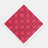 Rot-Schwarz-Schachbrett Serviette (Ecke)