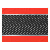 Rot, Schwarz, Schwarz und Weiß Tischdecke (Vorderseite (Horizontal))