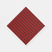 Rot-Schwarz-Streifenmuster Serviette (Ecke)
