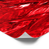 Rot-Schwarz-Swirt-Design Poster (Ecke)