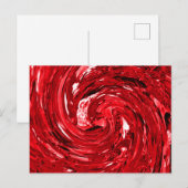 Rot-Schwarz-Swirt-Design Postkarte (Vorne/Hinten)