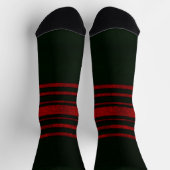 Rot-Schwarz-Tartan-Mustersocken Socken (Oben)