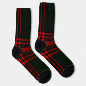 Rot-Schwarz-Tartan-Mustersocken Socken (Rechts)