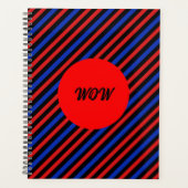Rot, Schwarz und Blau Streifen Plane Planer (Vorderseite)