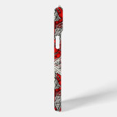 Rot, Schwarz und Elfenbein Case-Mate iPhone Hülle (Rückseite / Rechts)