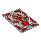 Rot, Schwarz und Elfenbein Notizblock (Rechte Seite)