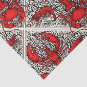 Rot, Schwarz und Elfenbein Seidenpapier (Ausschnitt)