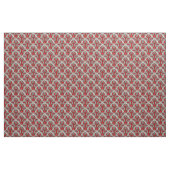 Rot, Schwarz und Elfenbein Stoff (Yard (91,4 cm))