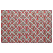Rot, Schwarz und Elfenbein Stoff (Fat Quarter (45,7 x 55,9 cm))