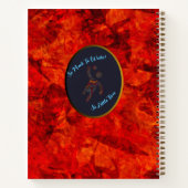 Rot, Schwarz und Gold Notizblock (Rückseite)