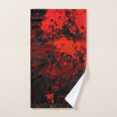 Rot, Schwarz und Graumarmor Abstrakt Badhandtuch Set (Handtuch)