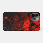 Rot, Schwarz und Graumarmor Abstrakt Case-Mate iPhone Hülle (Rückseite (Horizontal))