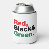 Rot, Schwarz und Grün. Dosenkühler (Kanne Rückseite)