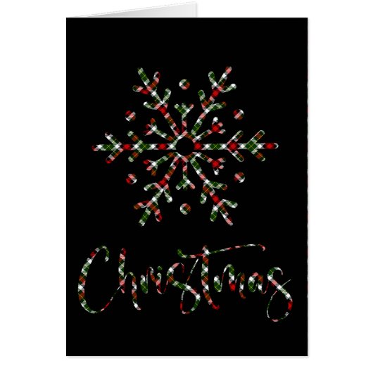 Rot, Schwarz und Grün - Karierter Schneeflockensch (Vorne)