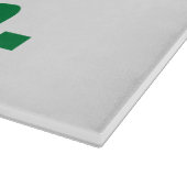 Rot, Schwarz und Grün. Schneidebrett (Ecke)