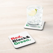 Rot, Schwarz und Grün. Untersetzer (Rechte Seite)