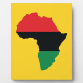 Rot-, Schwarz- und Grünafrikanische Flagge Fotoplatte (Vorderseite)